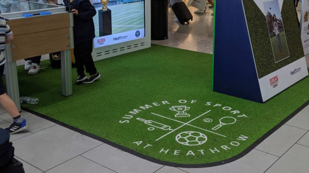 In Store Display Artificial Grass